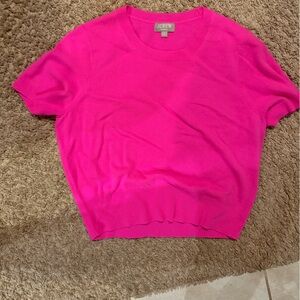 J. Crew Fuchsia Cashmere Sweater
